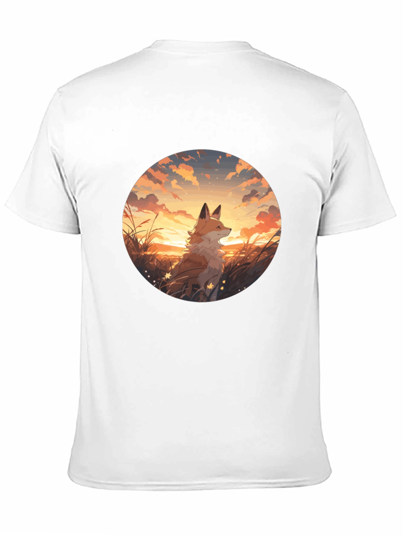 Fox Sunset Graphic Tee - Black