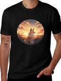 Fox Sunset Graphic Tee - Black