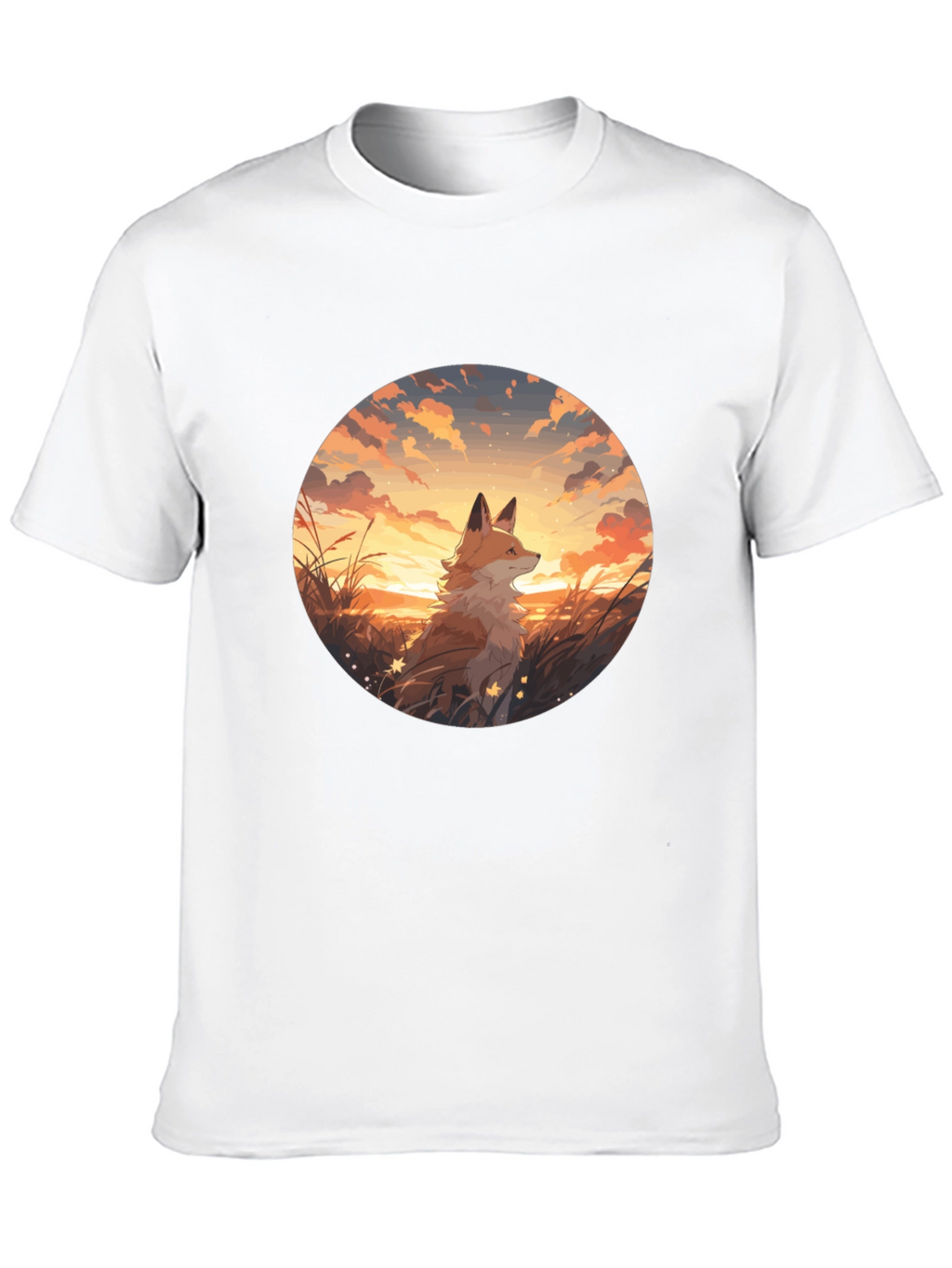 Fox Sunset Graphic Tee - Black