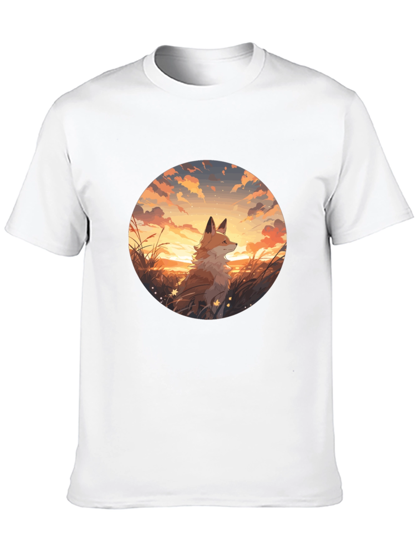 Fox Sunset Graphic Tee - Black