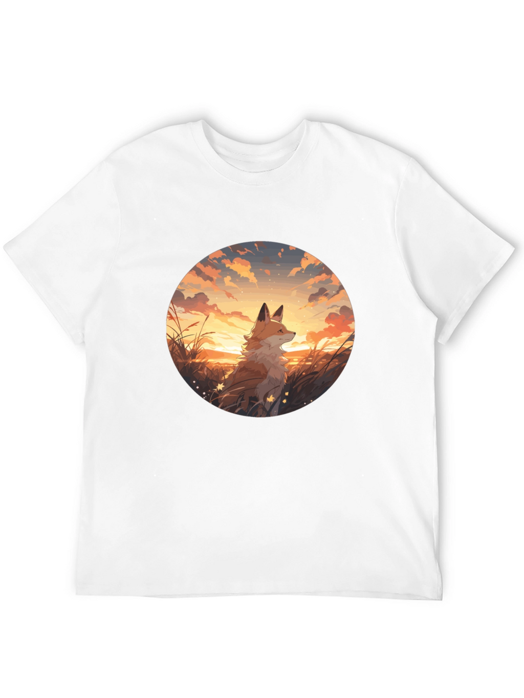 Fox Sunset Graphic Tee - Black