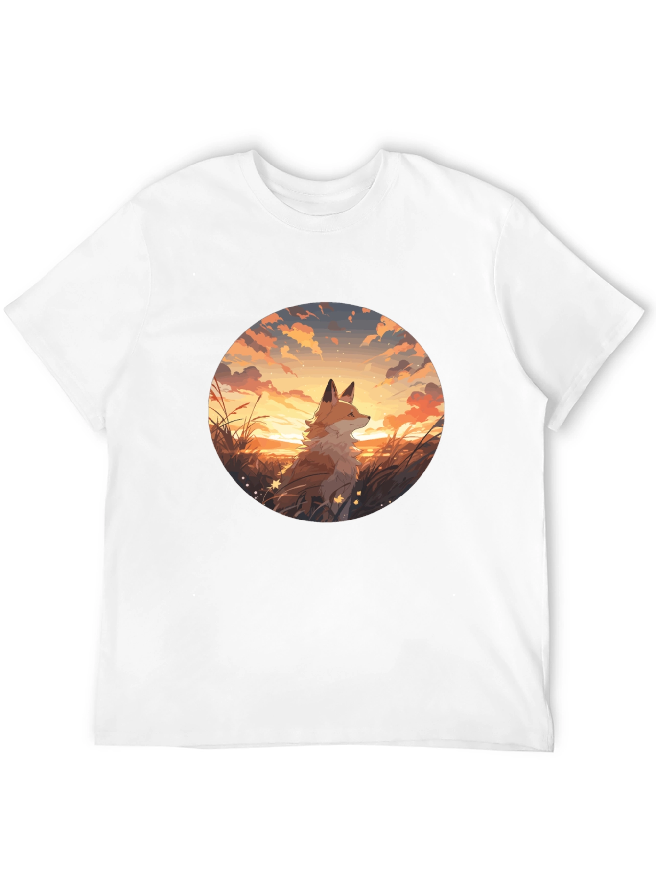 Fox Sunset Graphic Tee - Black