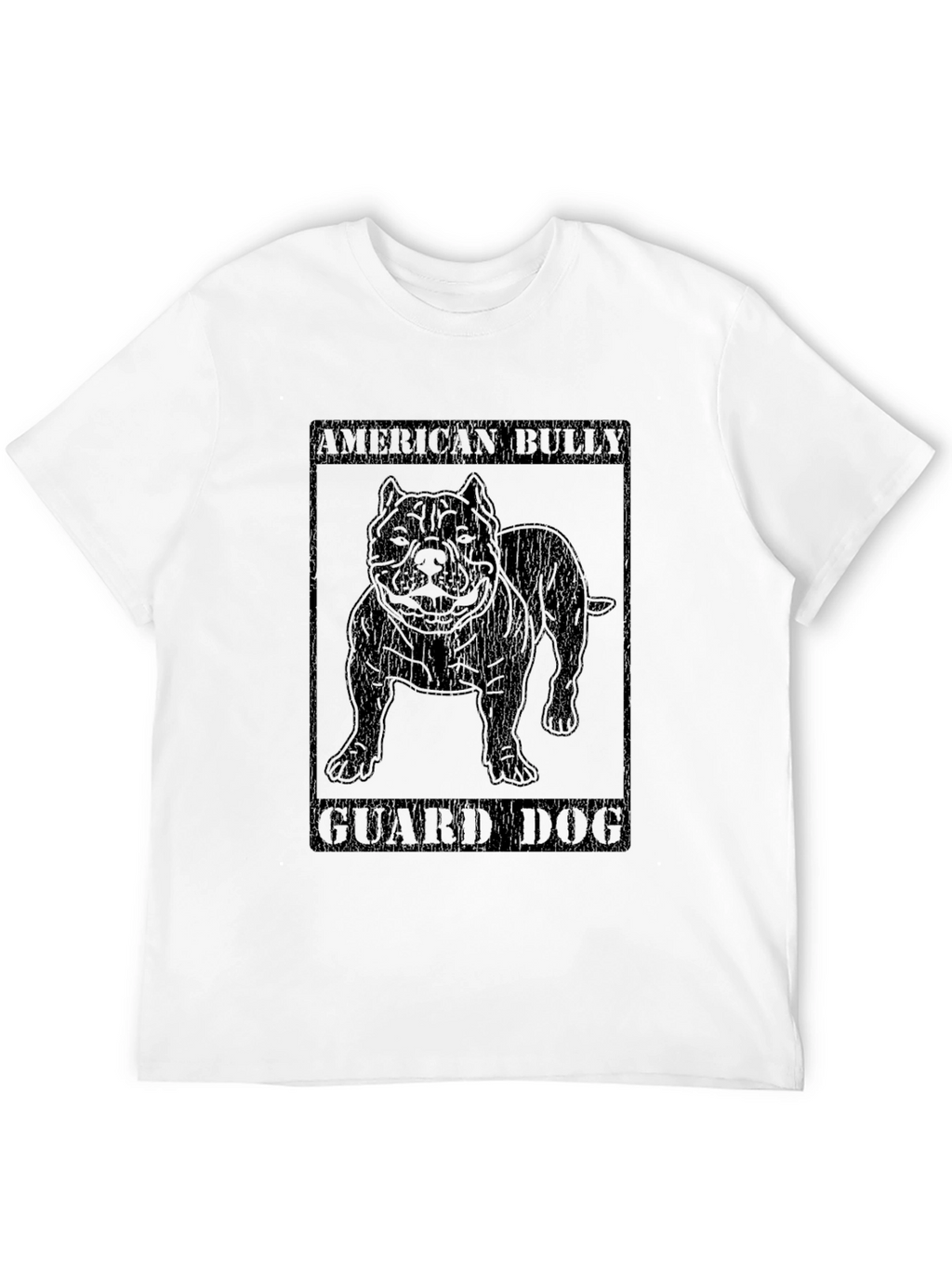 American Bully Guard Dog Black T-Shirt
