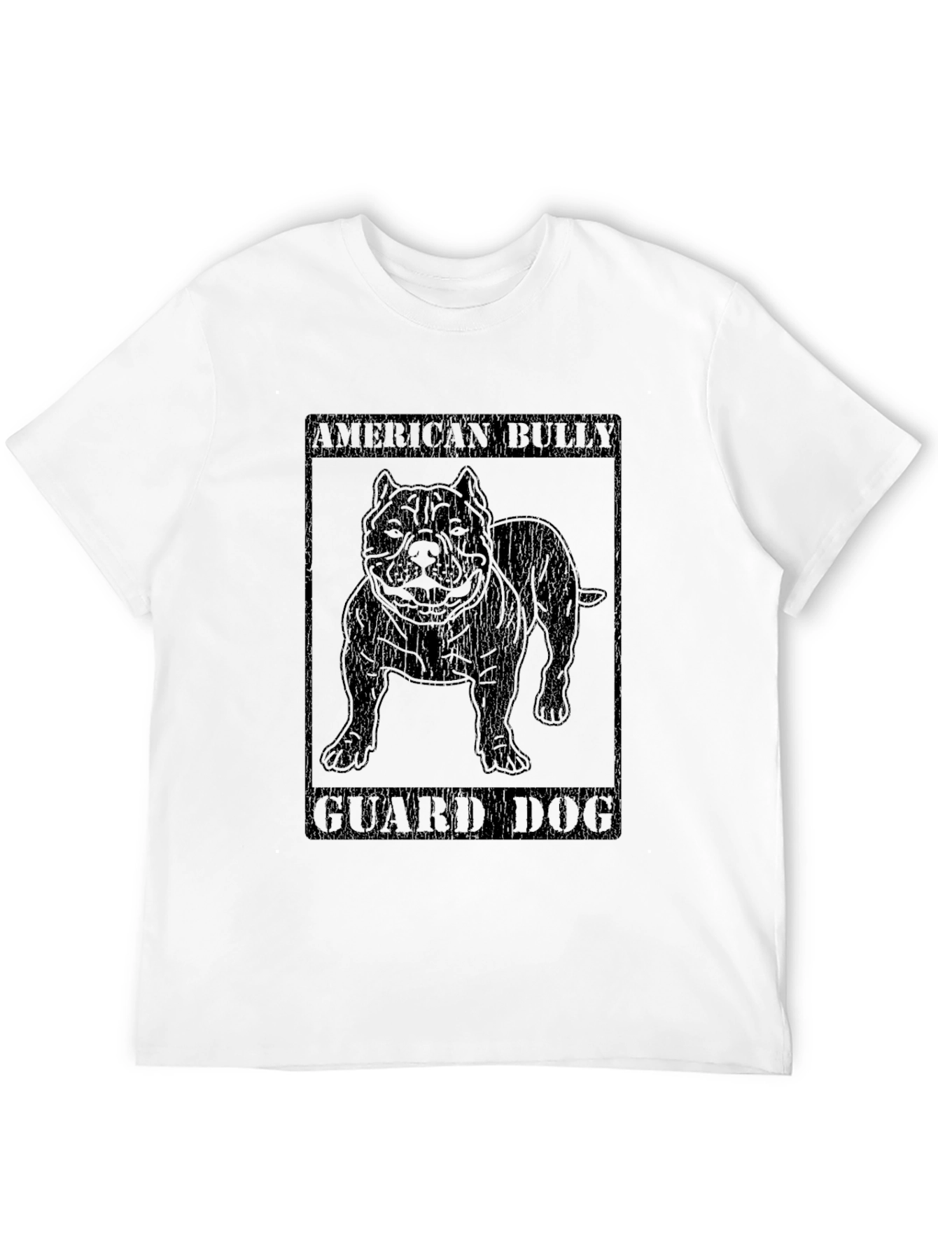 American Bully Guard Dog Black T-Shirt