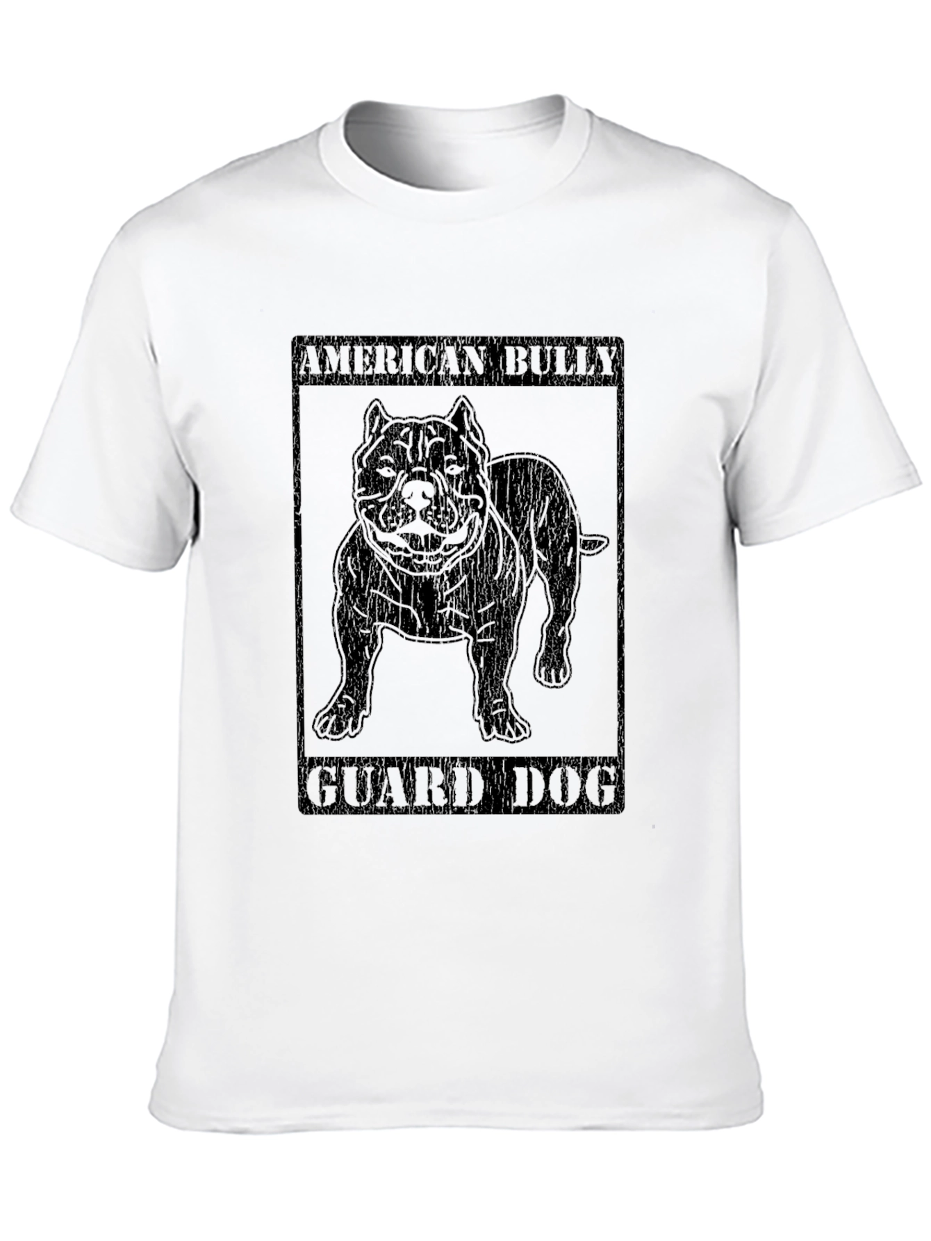 American Bully Guard Dog Black T-Shirt