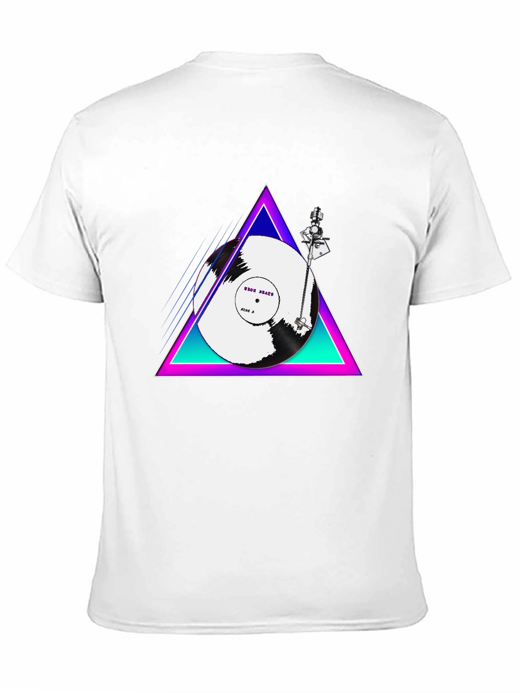 Retro Vinyl Turntable T-Shirt - Black