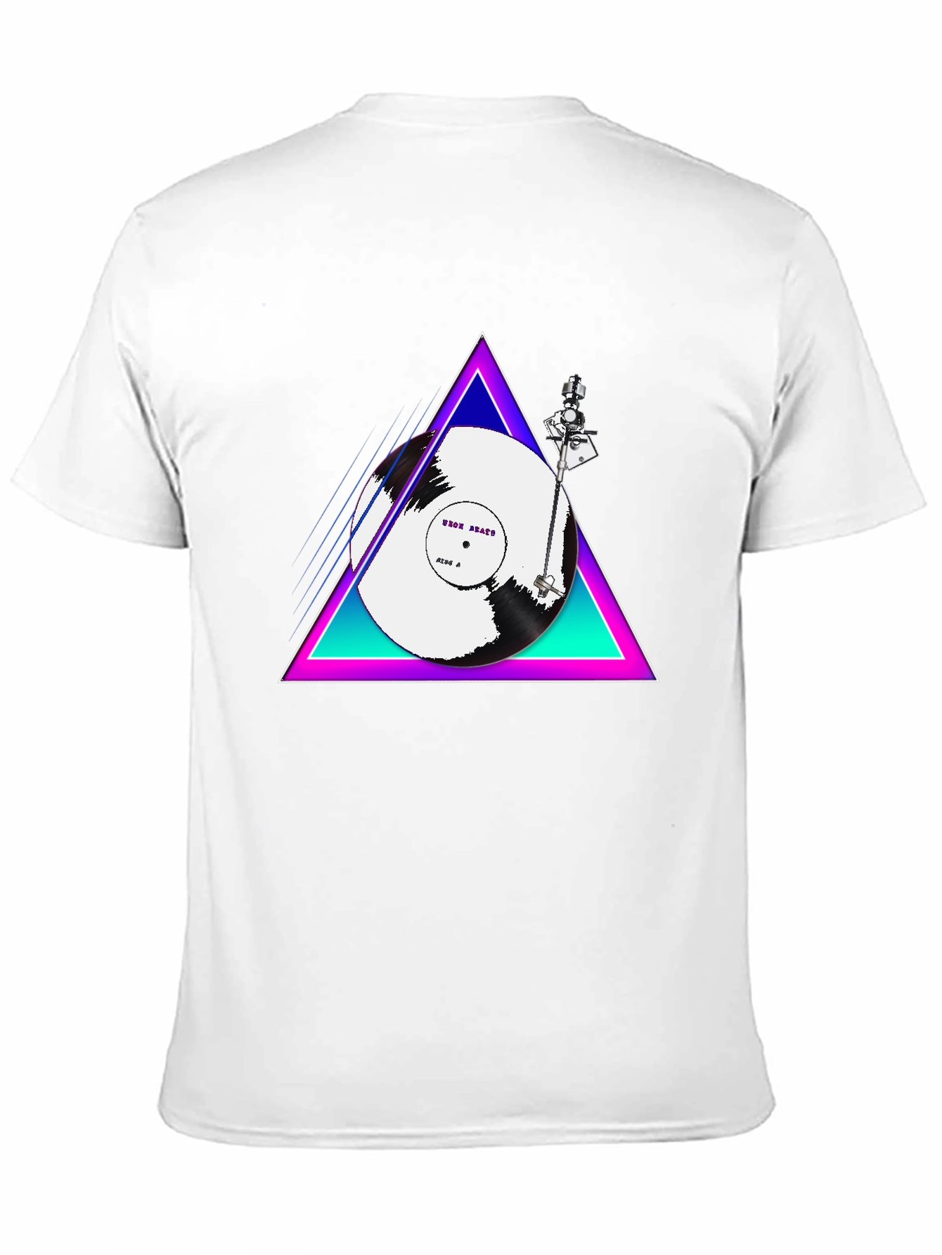 Retro Vinyl Turntable T-Shirt - Black