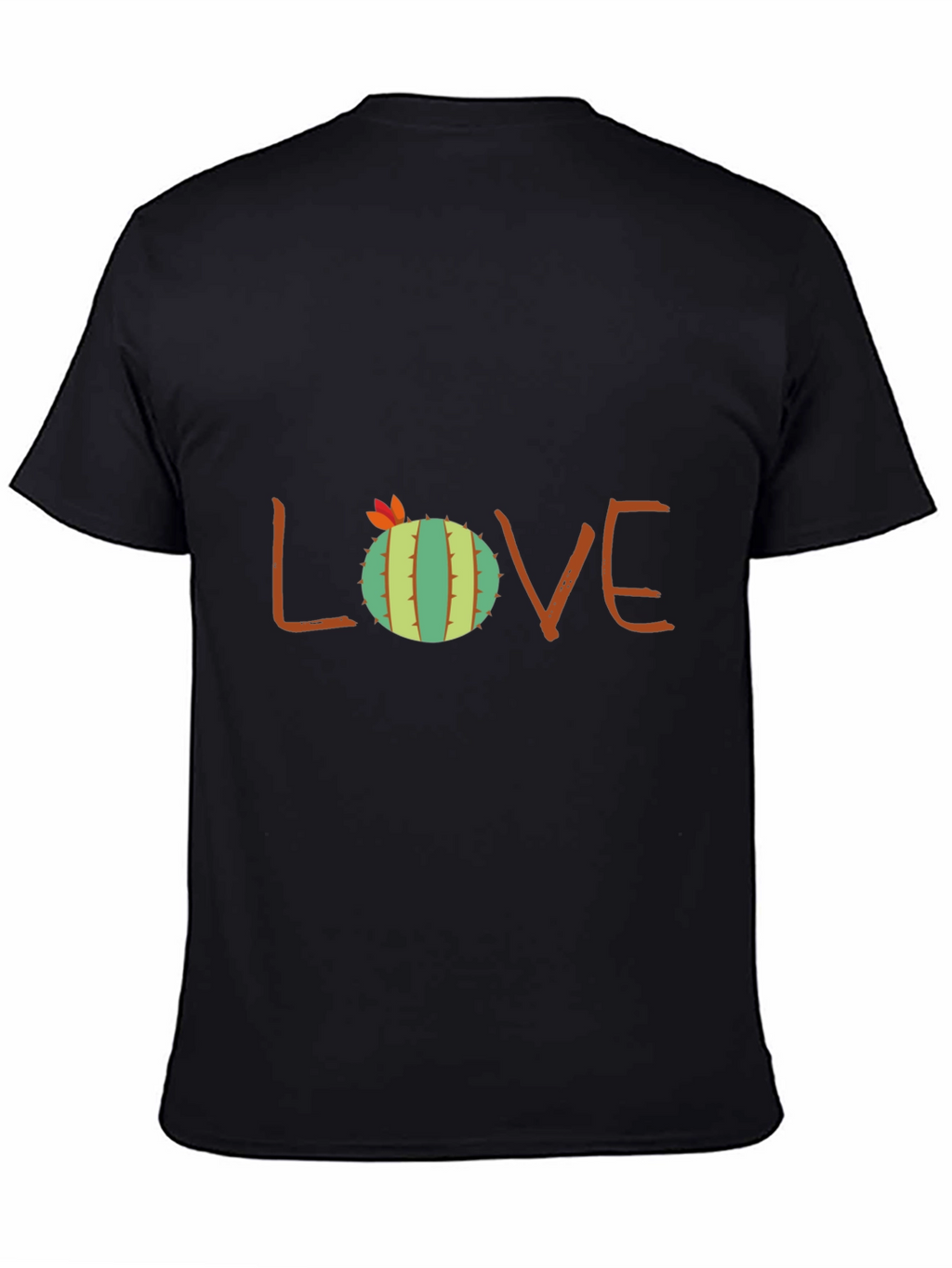 Cactus Love Graphic Tee - Black