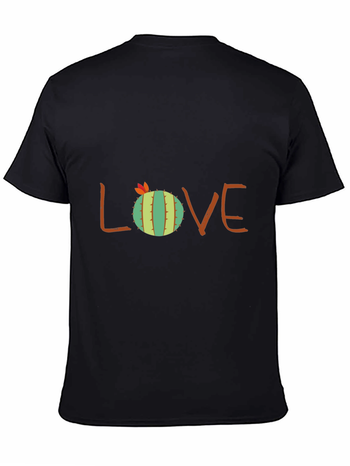 Cactus Love Graphic Tee - Black