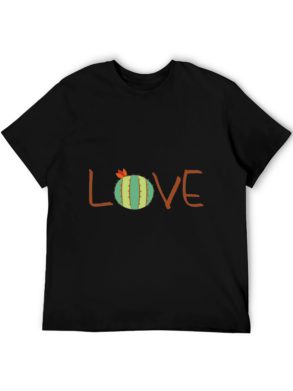 Cactus Love Graphic Tee - Black