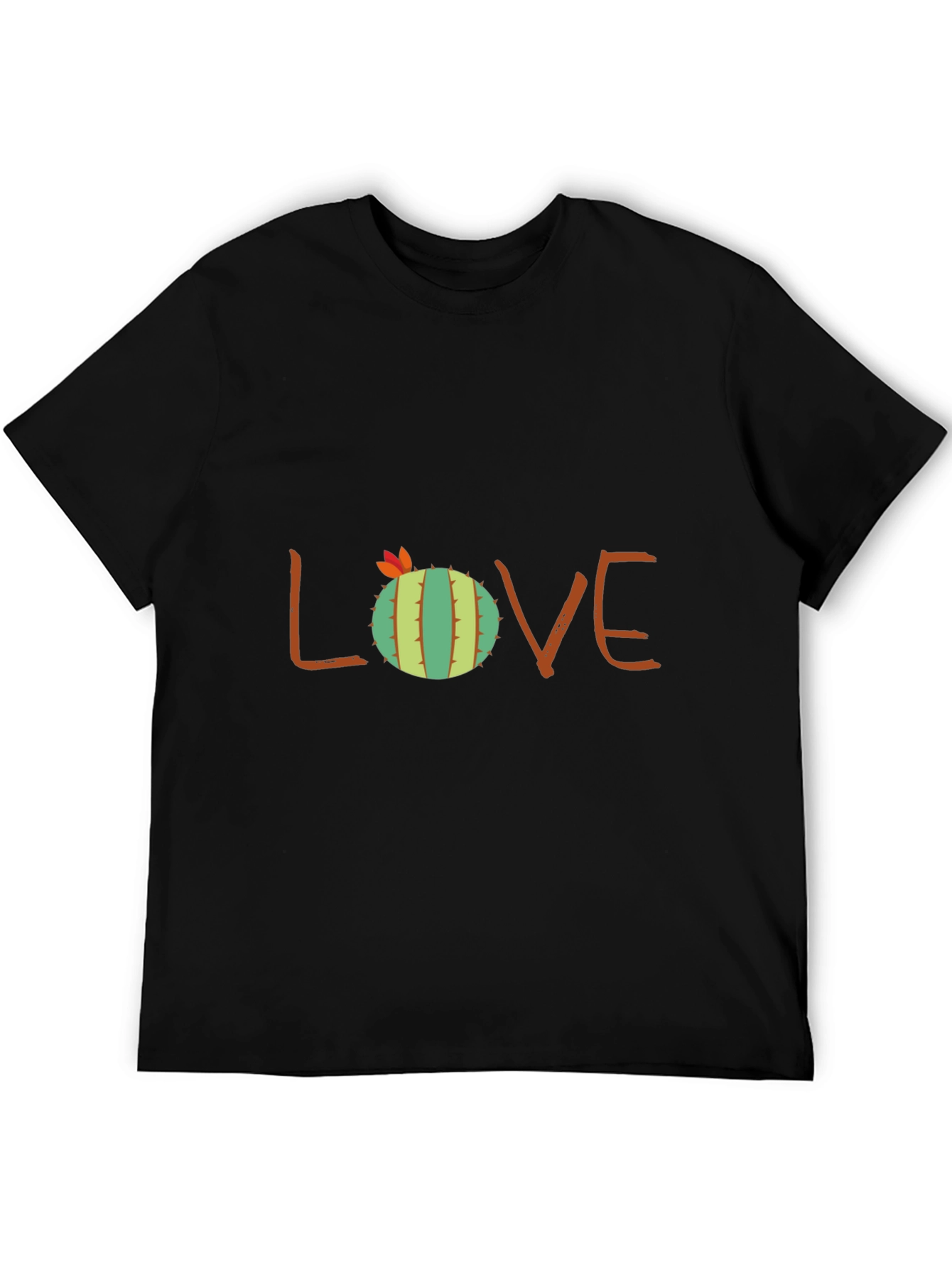 Cactus Love Graphic Tee - Black