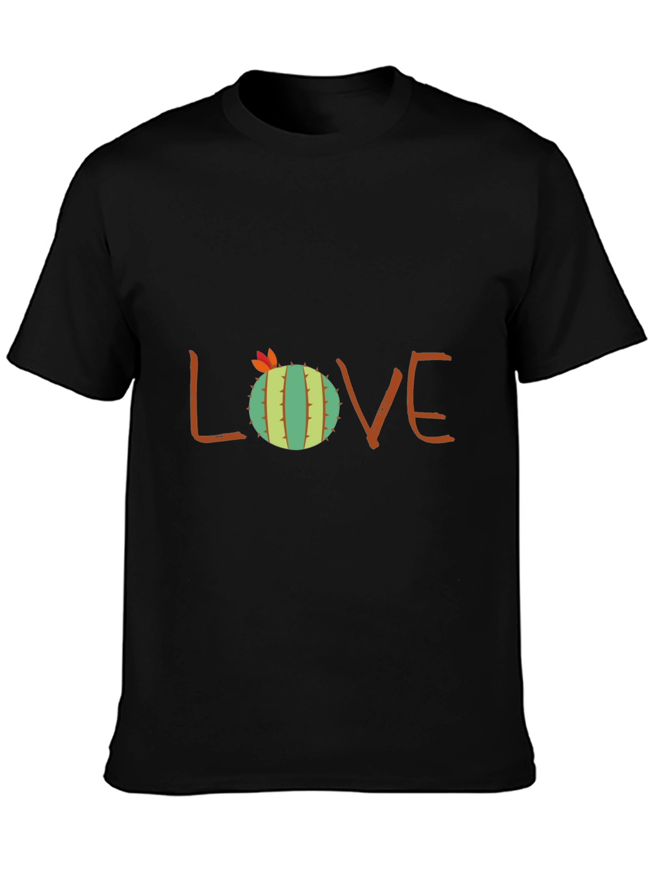 Cactus Love Graphic Tee - Black