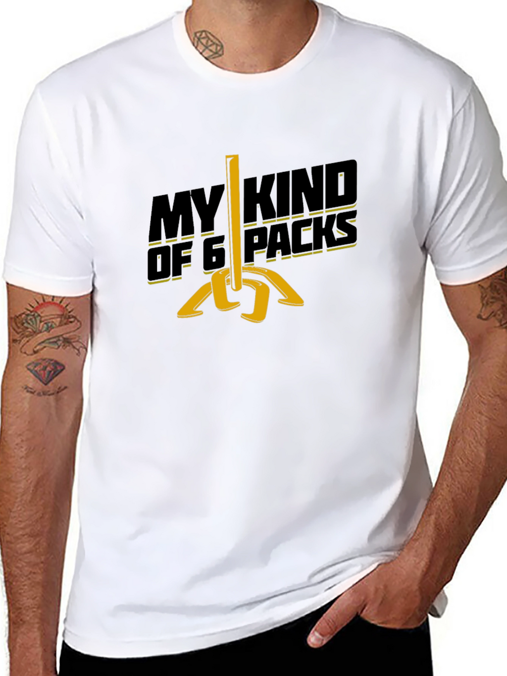 Funny Horseshoe Six Pack T-Shirt