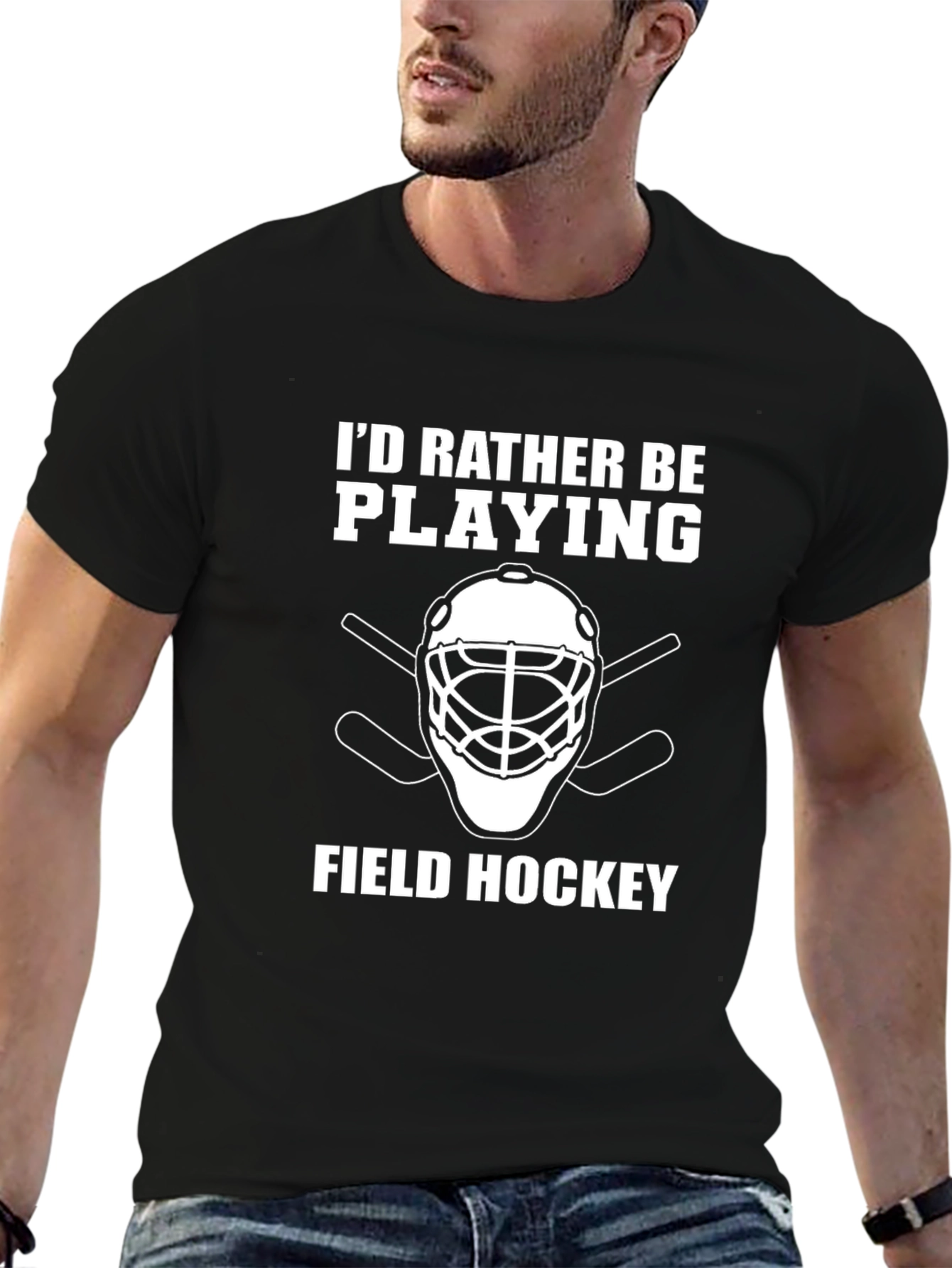 Field Hockey Player T-Shirt - Id Rather Be Playing
