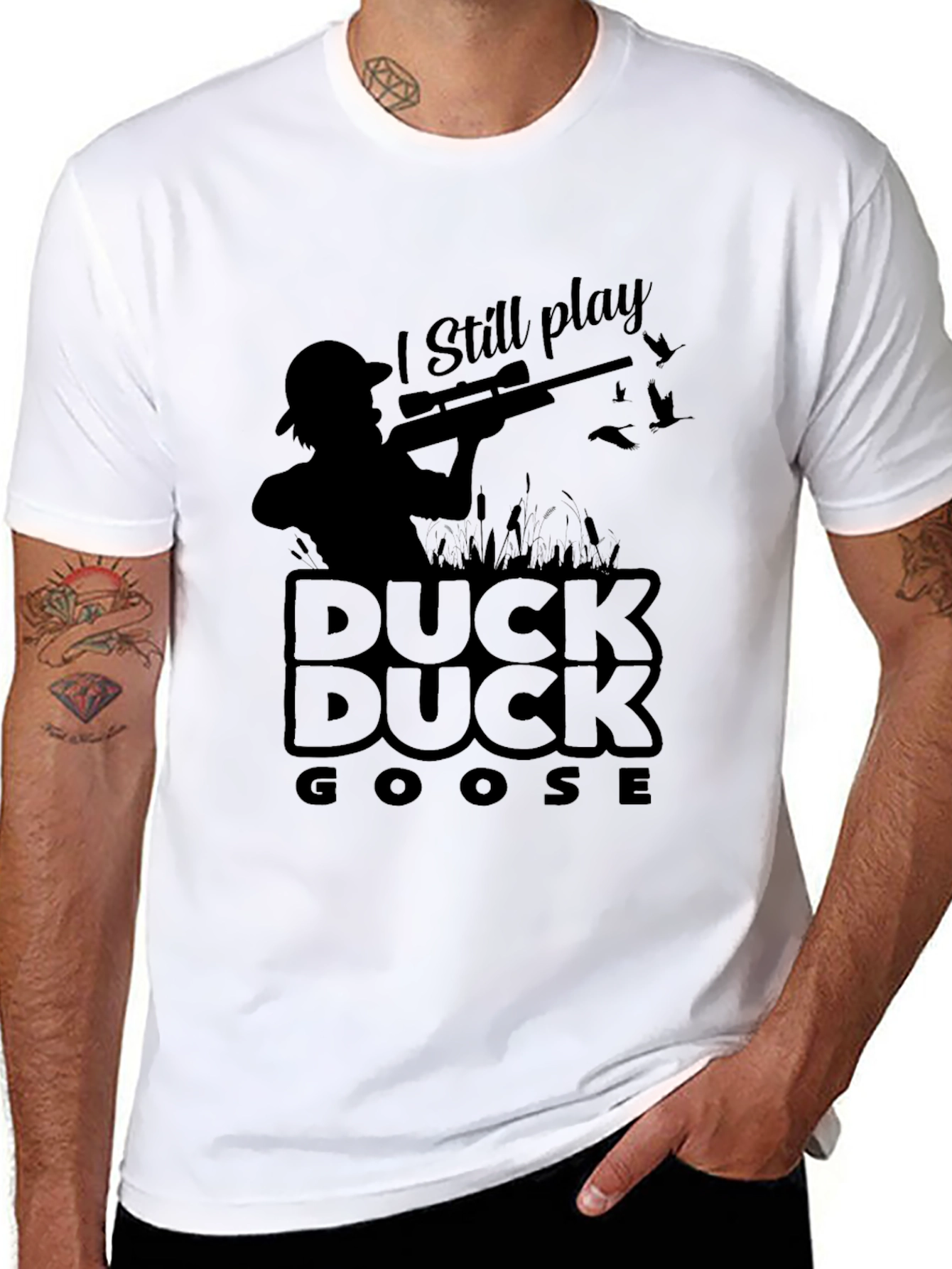 Duck Duck Goose T-Shirt - Hunting Humor Tee