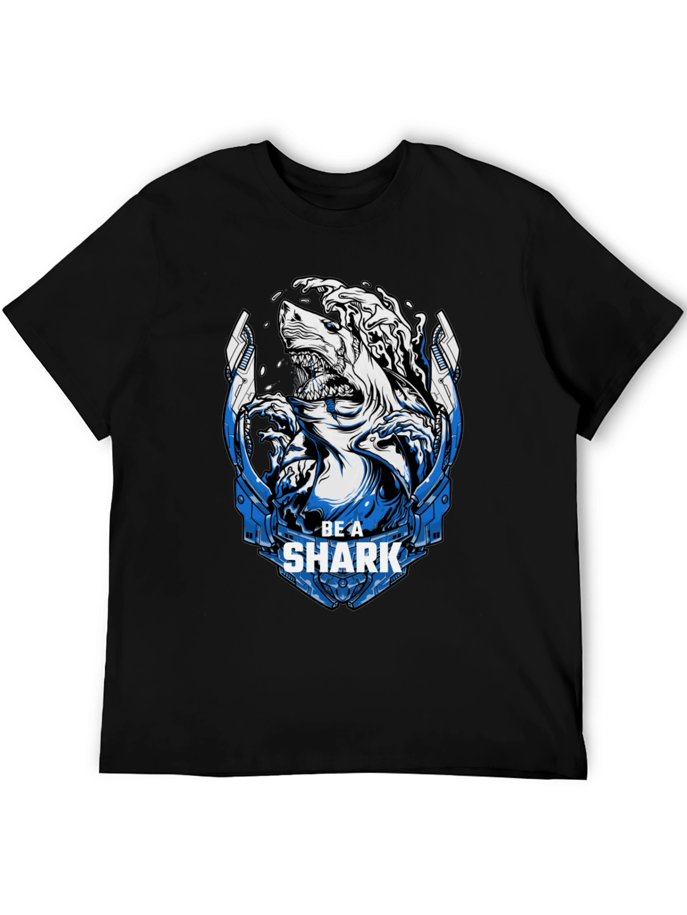 Be A Shark Graphic Print T-Shirt