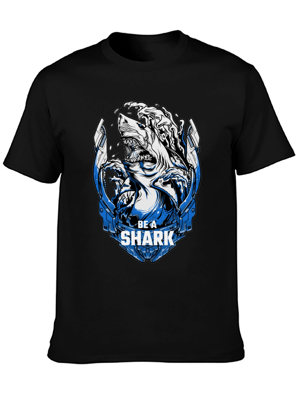 Be A Shark Graphic Print T-Shirt