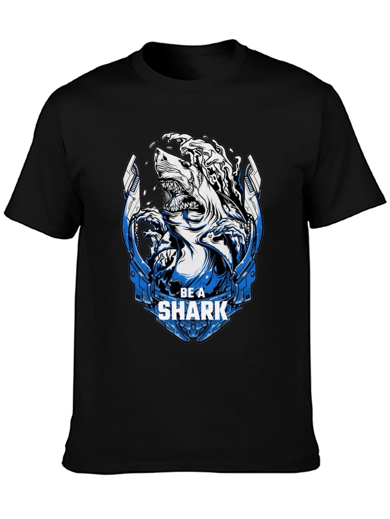 Be A Shark Graphic Print T-Shirt