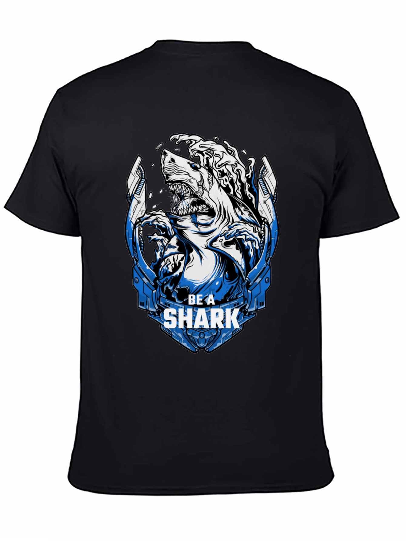 Be A Shark Graphic Print T-Shirt