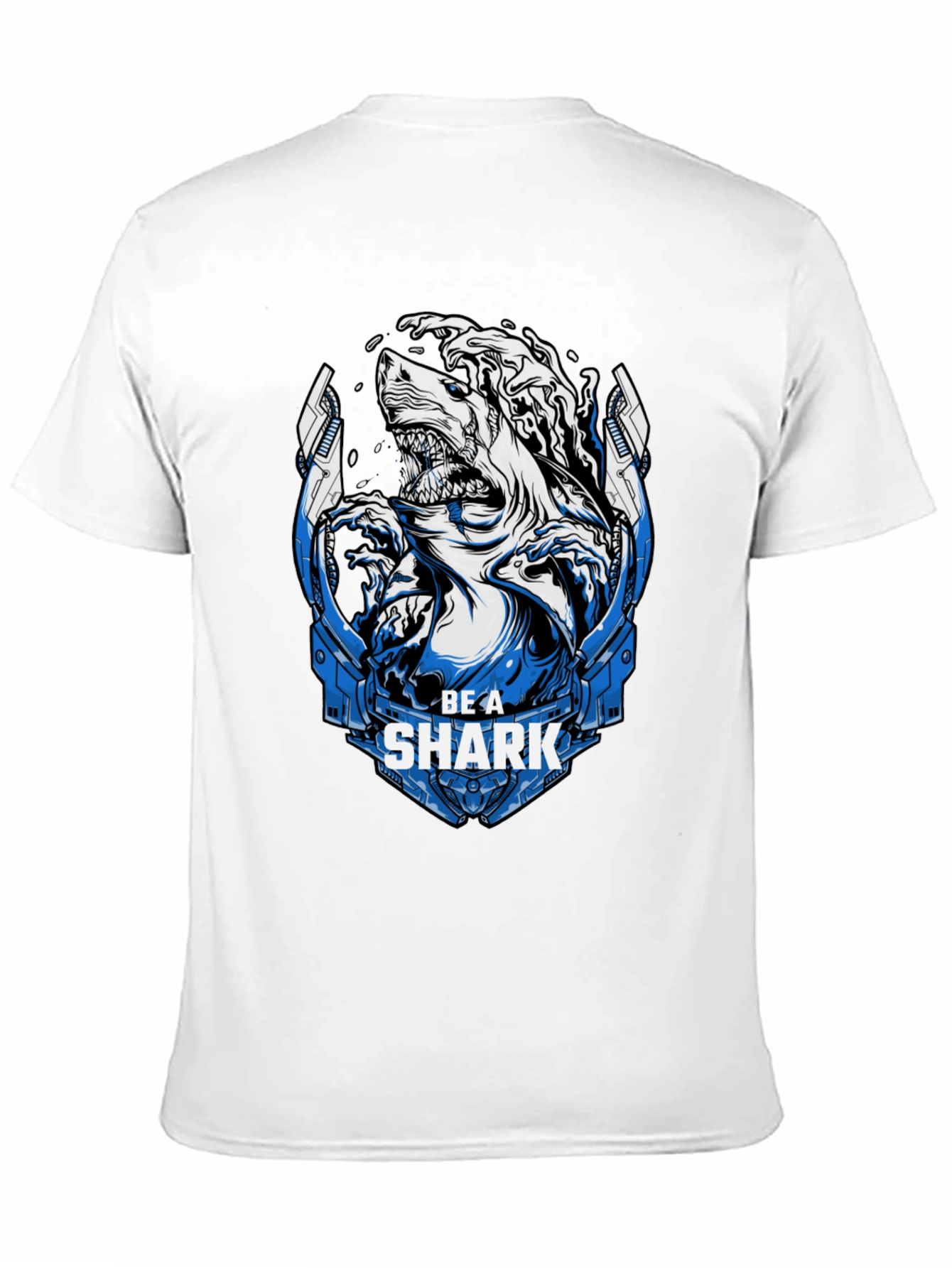Be A Shark Graphic Print T-Shirt