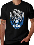 Be A Shark Graphic Print T-Shirt