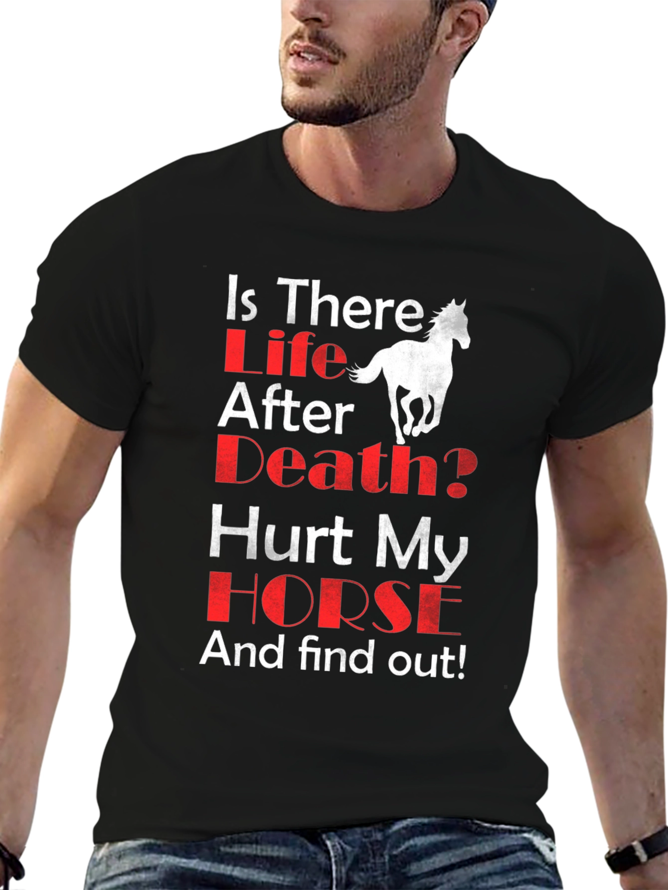 Is There Life After Death? Horse T-Shirt
