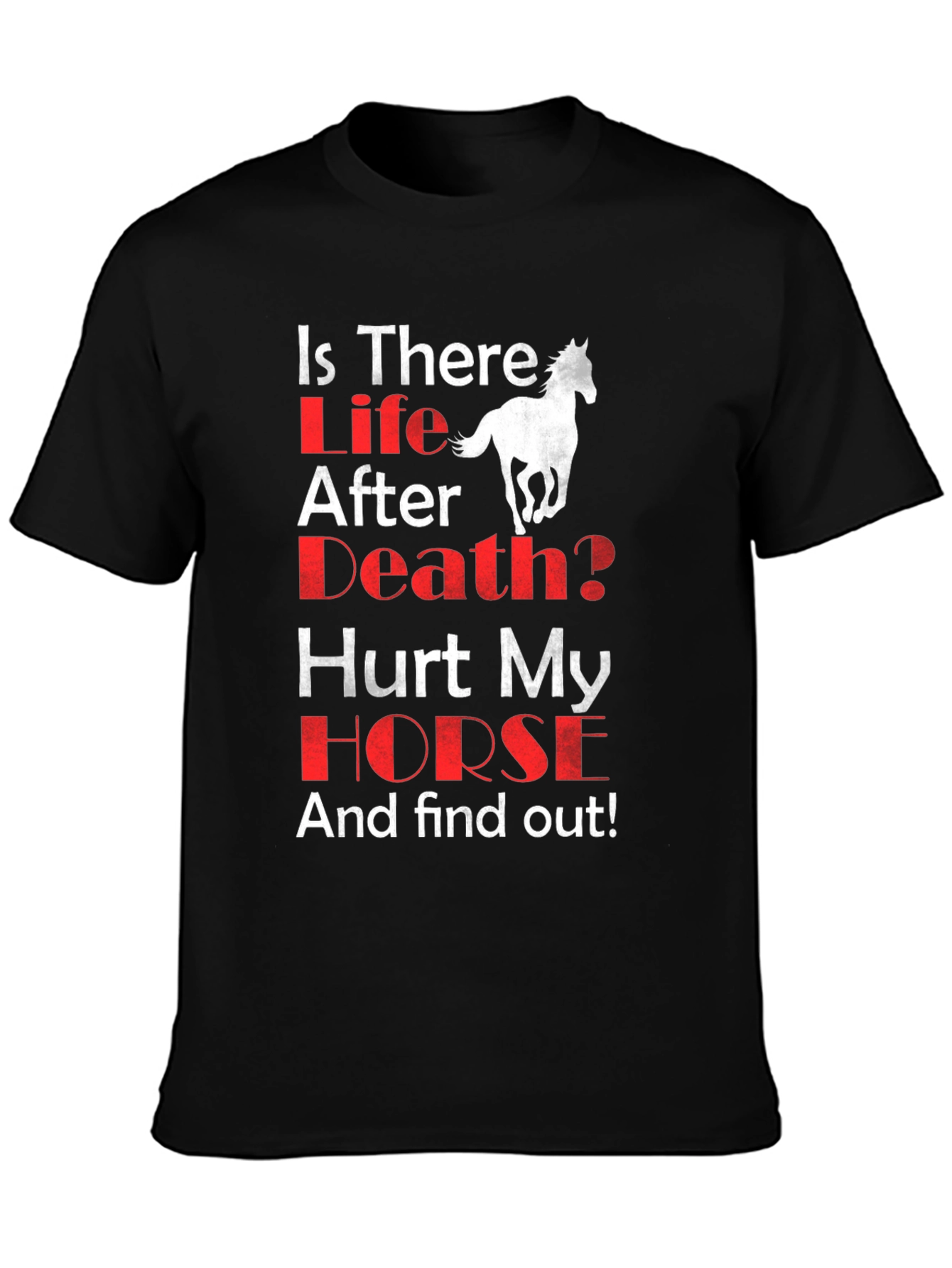 Is There Life After Death? Horse T-Shirt