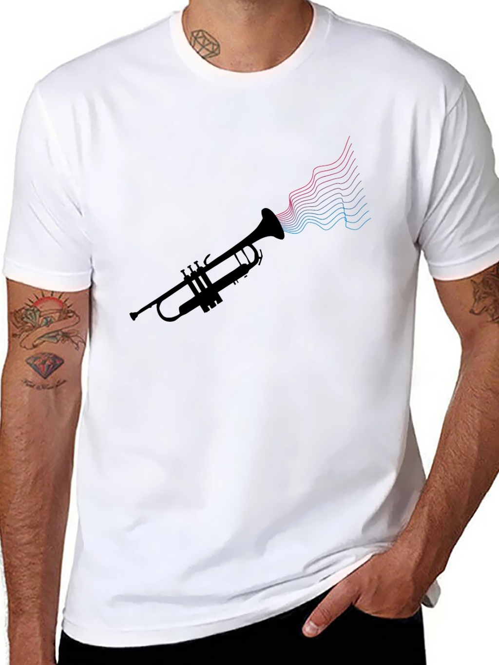 Trumpet Music T-Shirt - Stylish Graphic Tee