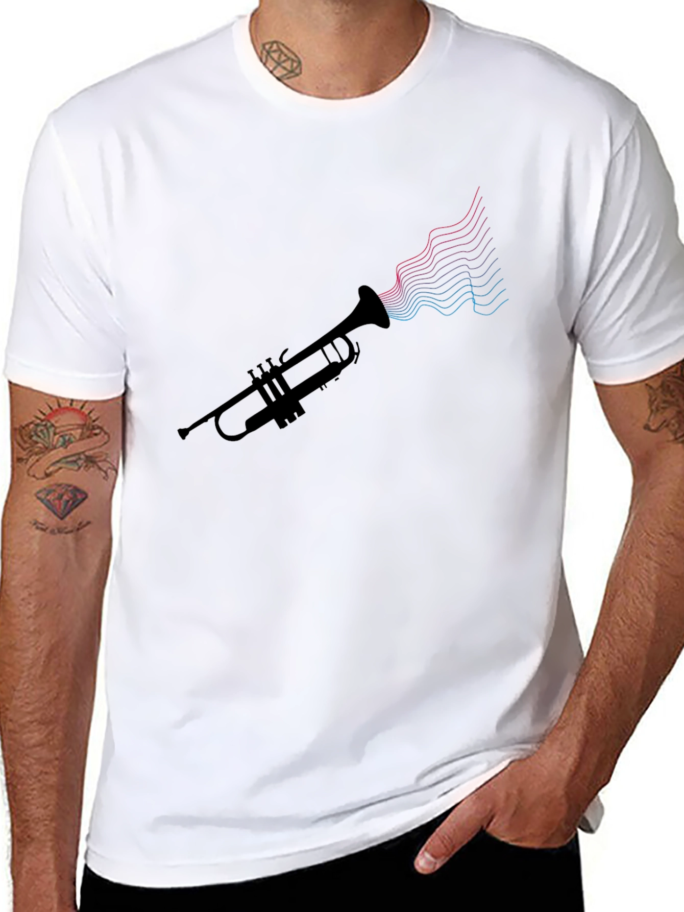Trumpet Music T-Shirt - Stylish Graphic Tee