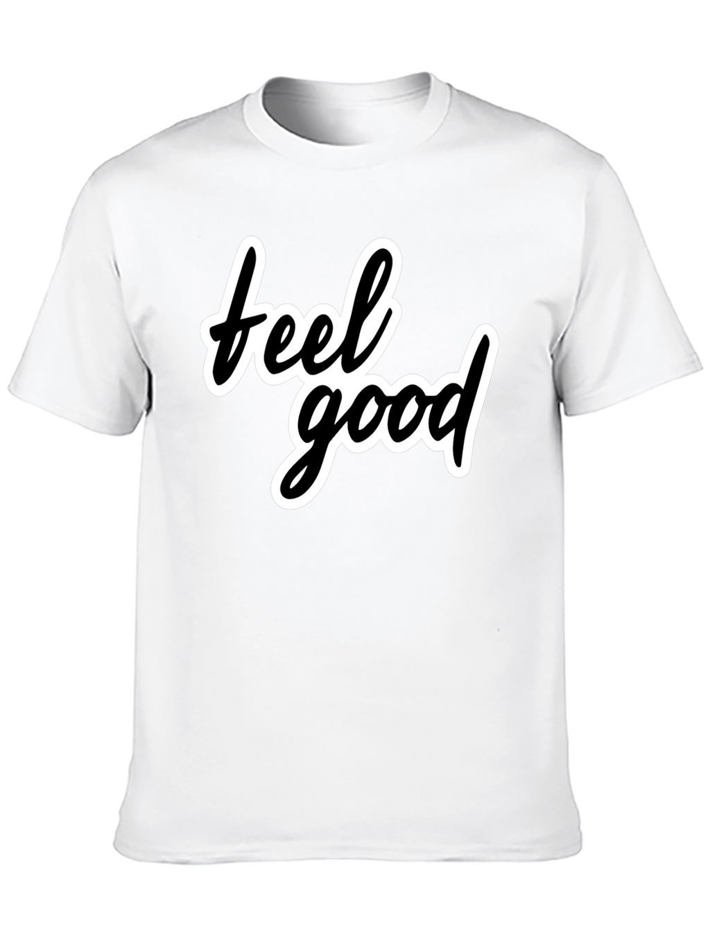Feel Good Black T-Shirt - Stylish Casual Wear