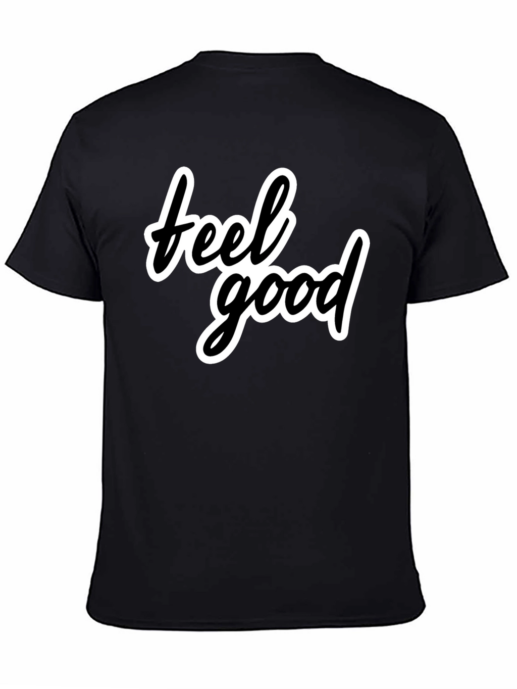Feel Good Black T-Shirt - Stylish Casual Wear