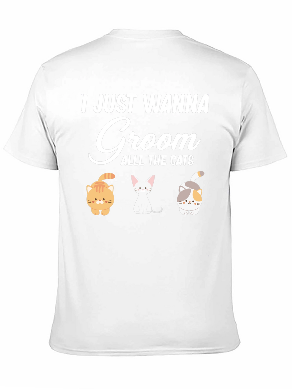Cute Cat Grooming T-Shirt - Groom All The Cats