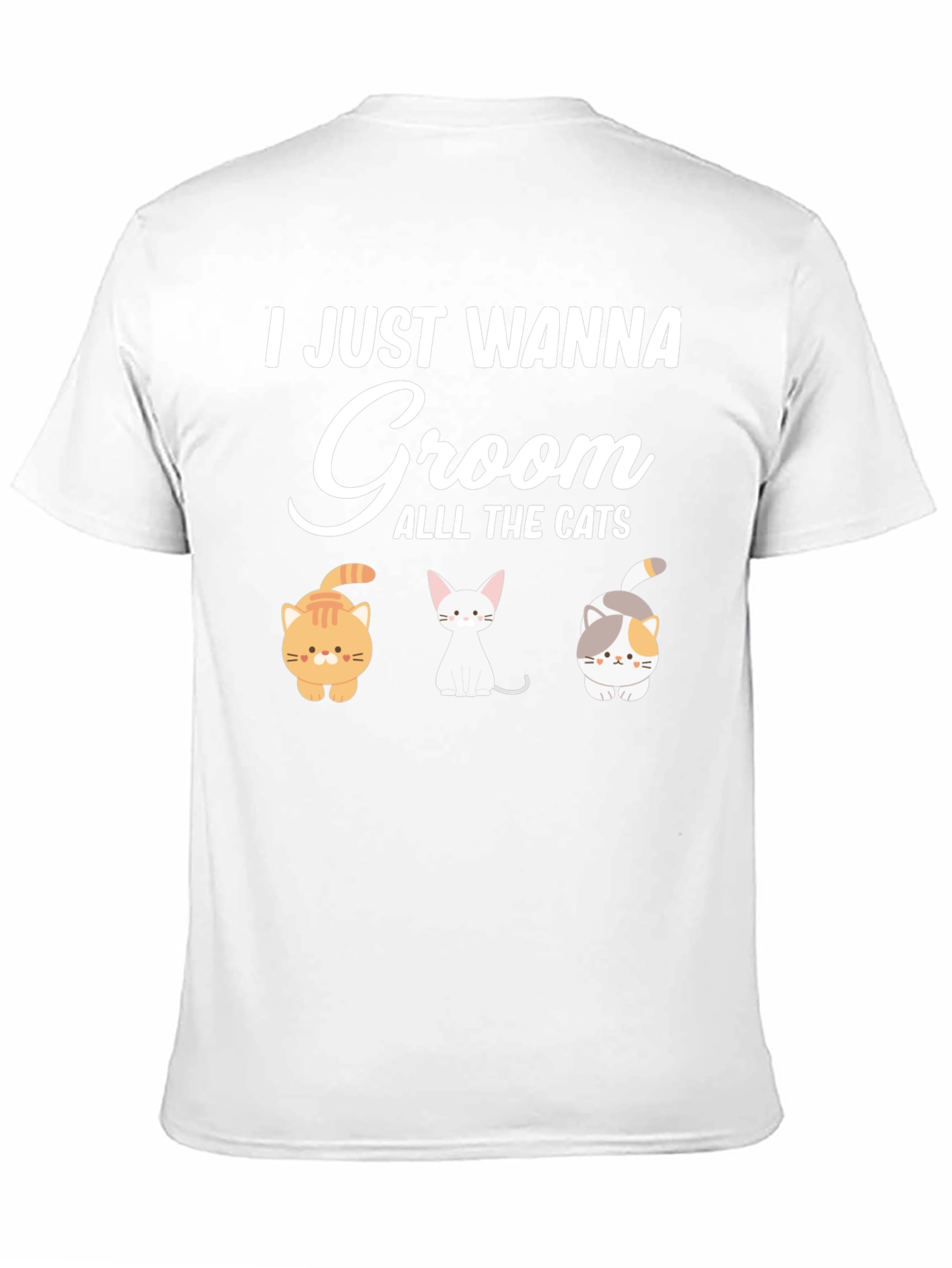 Cute Cat Grooming T-Shirt - Groom All The Cats