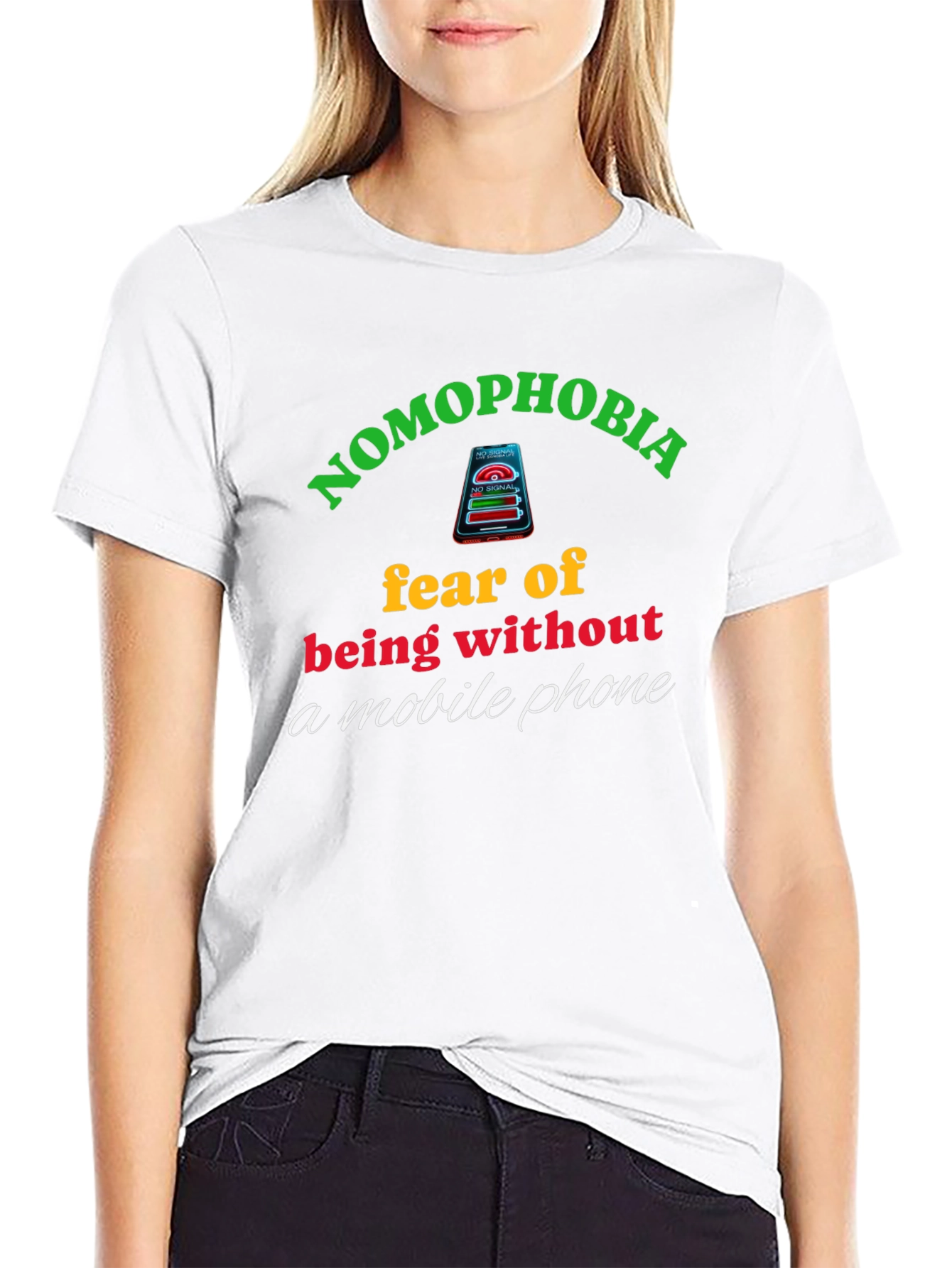 Nomophobia T-Shirt: Fear of Being Without Your Phone