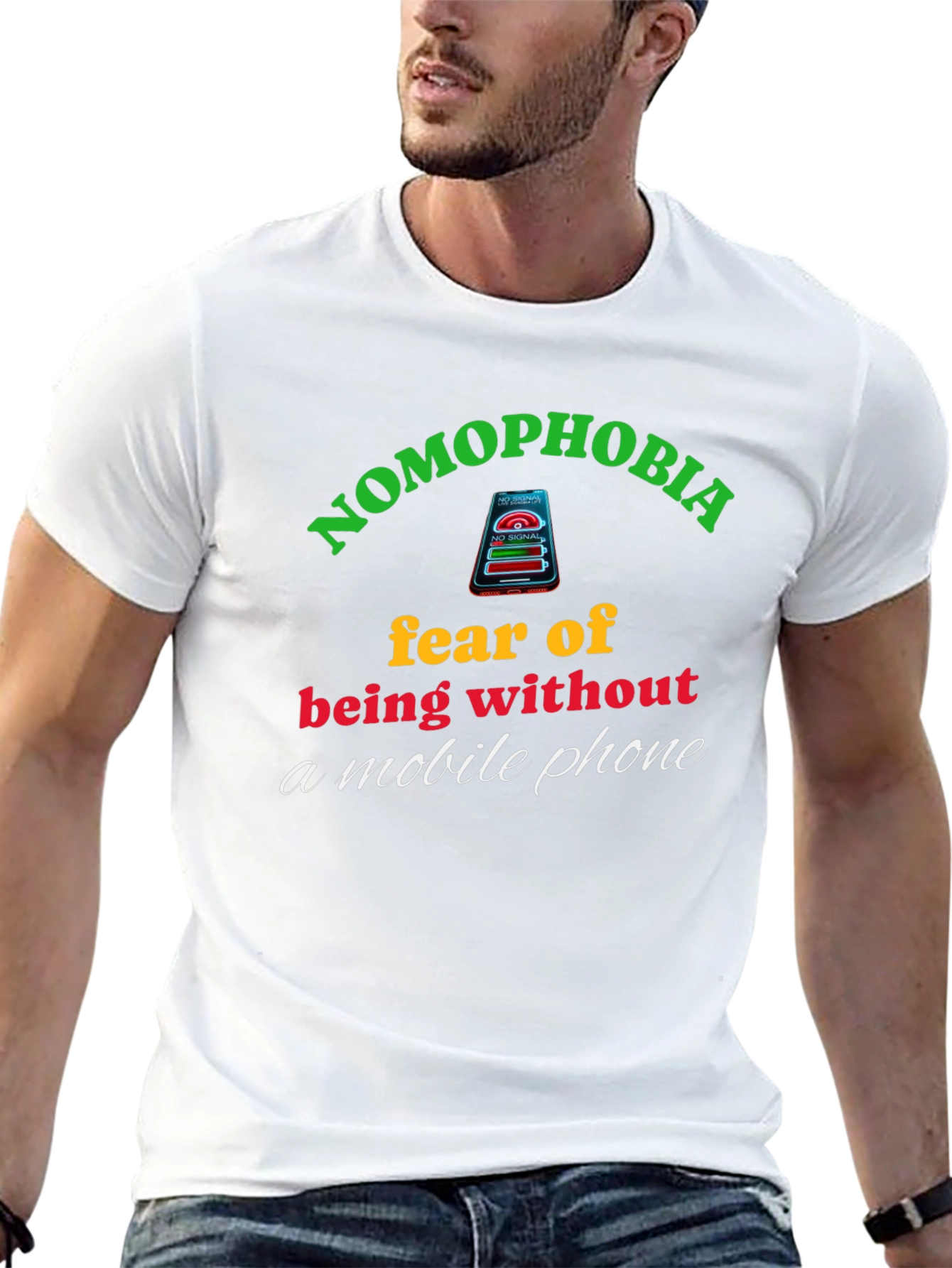 Nomophobia T-Shirt: Fear of Being Without Your Phone