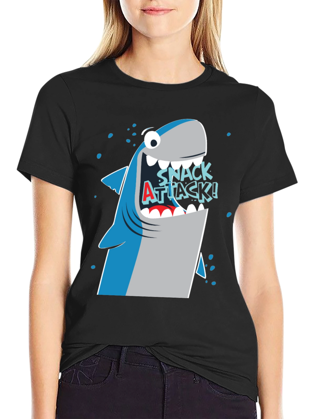 Snack Attack Shark Graphic Tee