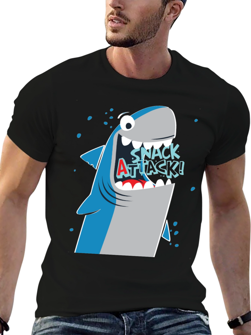 Snack Attack Shark Graphic Tee