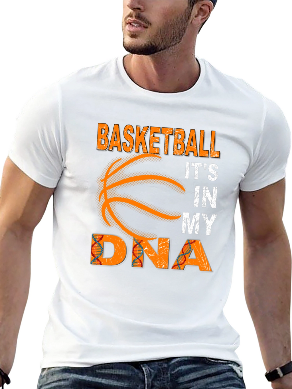Basketball Its In My DNA T-Shirt Black