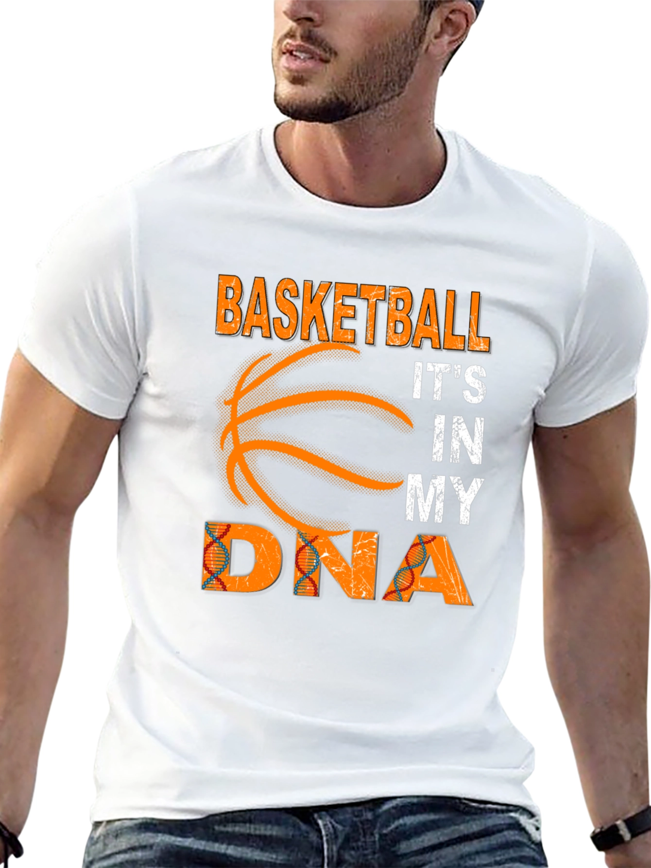 Basketball Its In My DNA T-Shirt Black