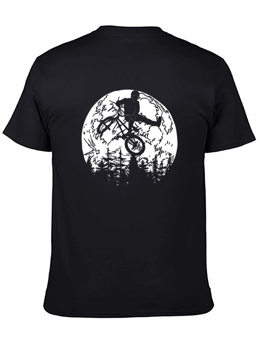 BMX Moon Jump Mens Black Graphic Tee