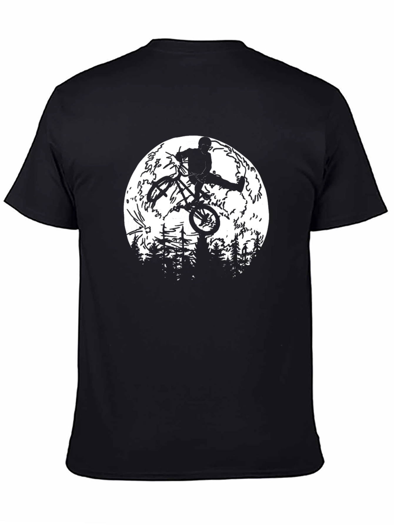 BMX Moon Jump Mens Black Graphic Tee
