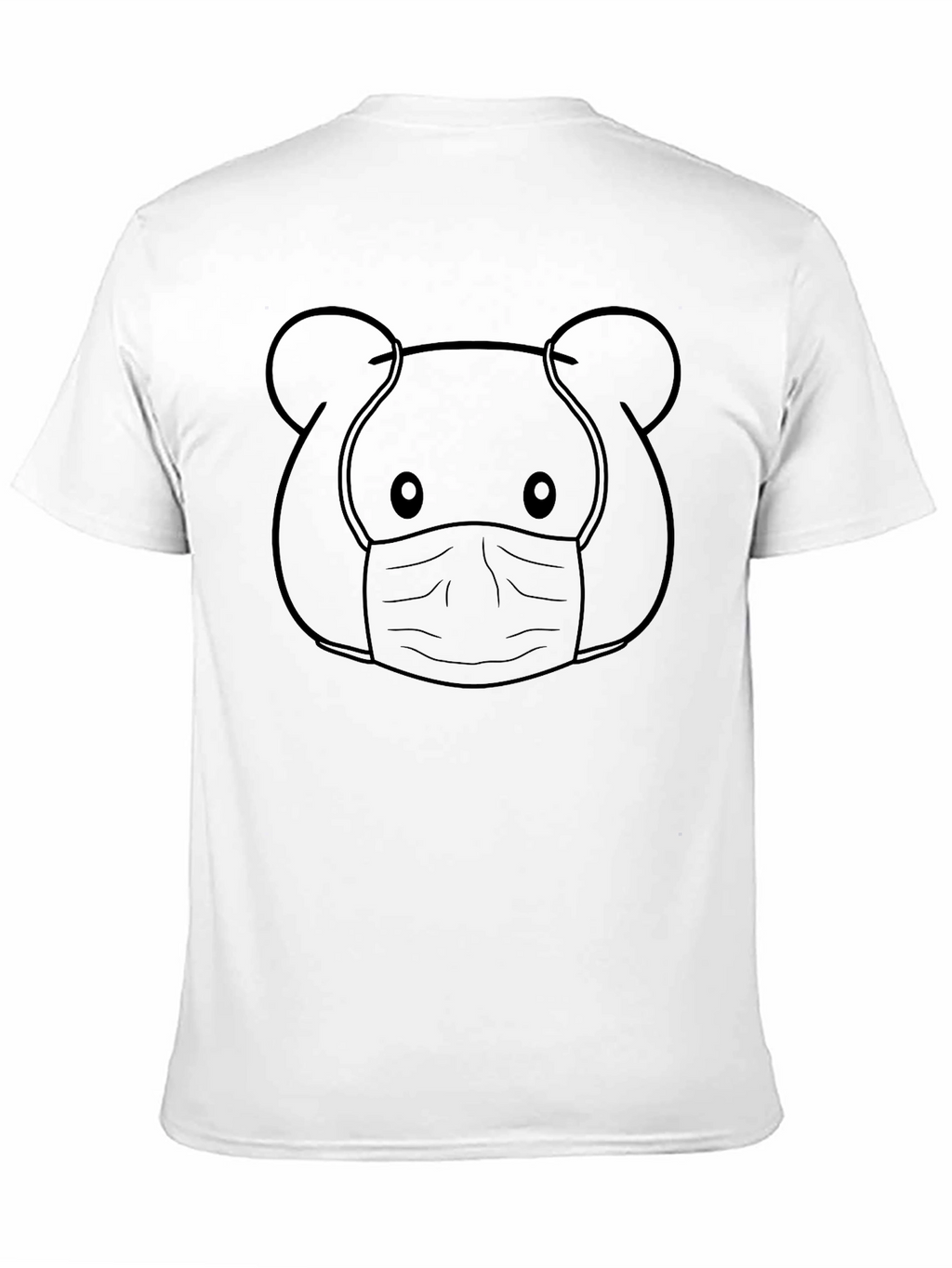 Cute Bear Face Mask T-Shirt