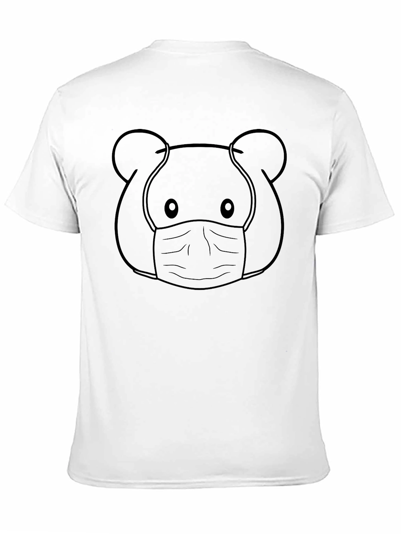 Cute Bear Face Mask T-Shirt