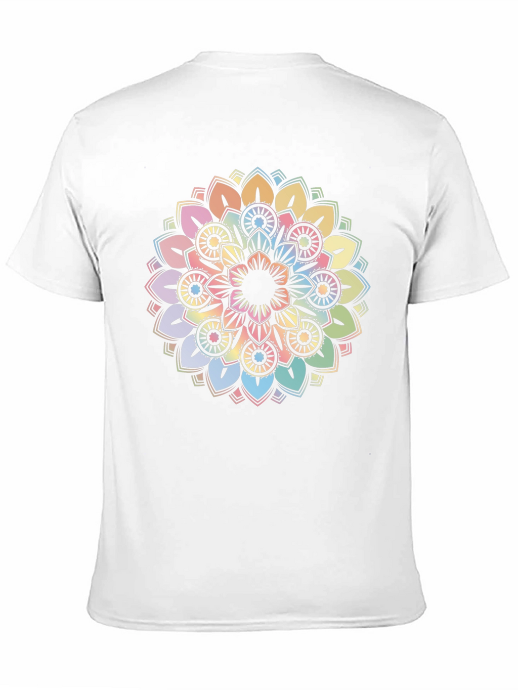 Pastel Mandala Graphic Tee - Soft & Stylish