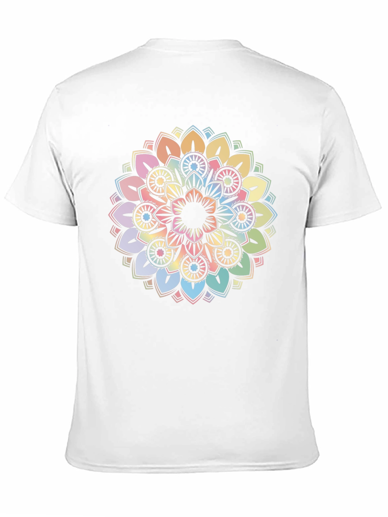 Pastel Mandala Graphic Tee - Soft & Stylish
