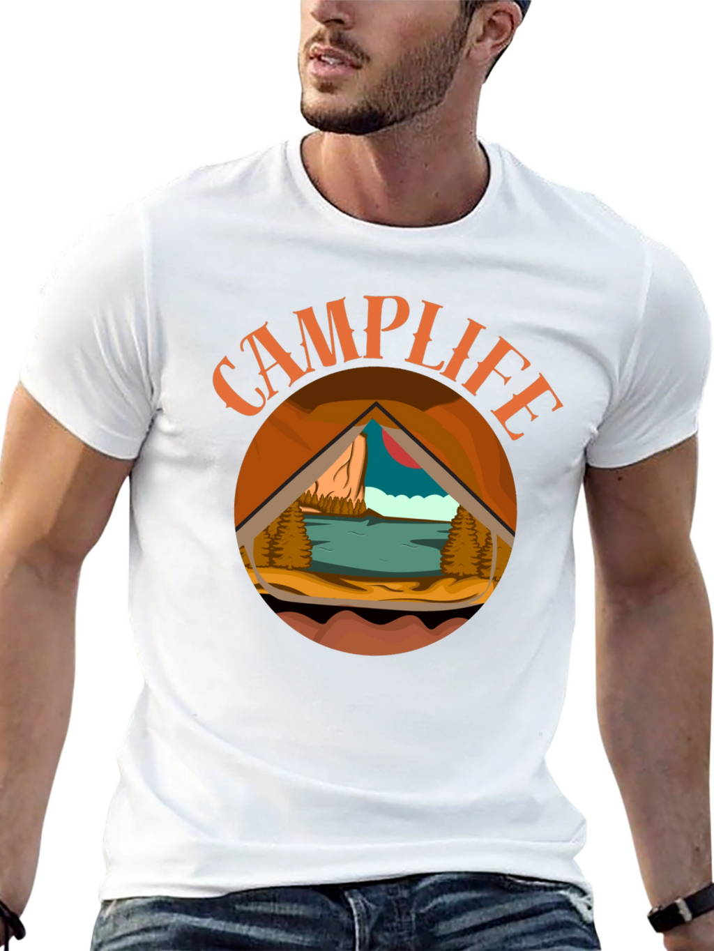 Camp Life Graphic Tee - Outdoor Adventure Shirt