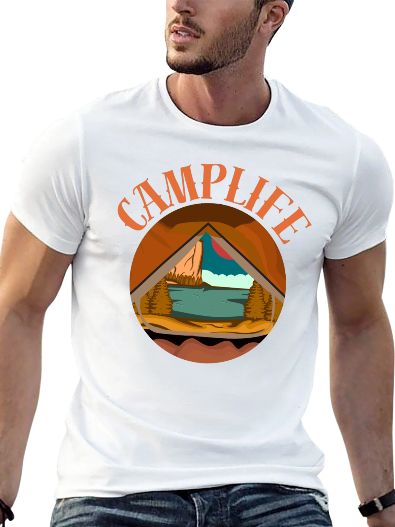 Camp Life Graphic Tee - Outdoor Adventure Shirt