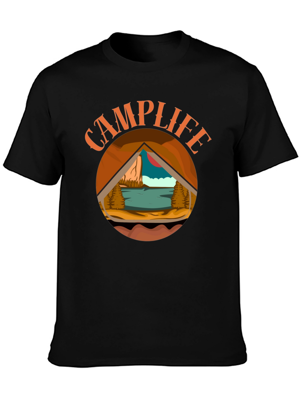 Camp Life Graphic Tee - Outdoor Adventure Shirt