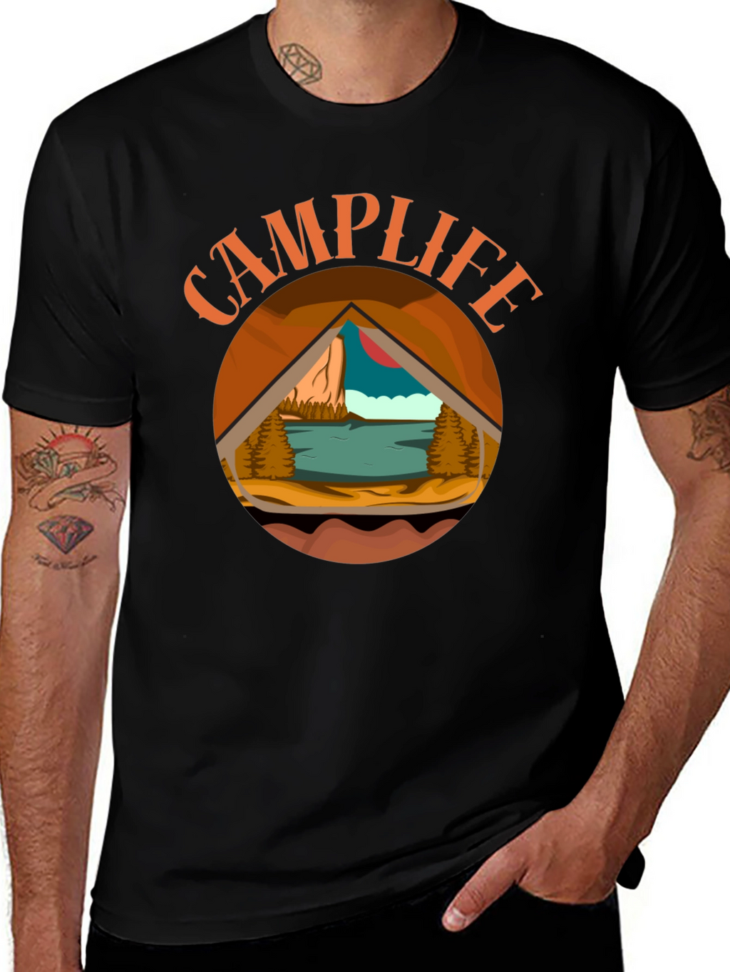 Camp Life Graphic Tee - Outdoor Adventure Shirt