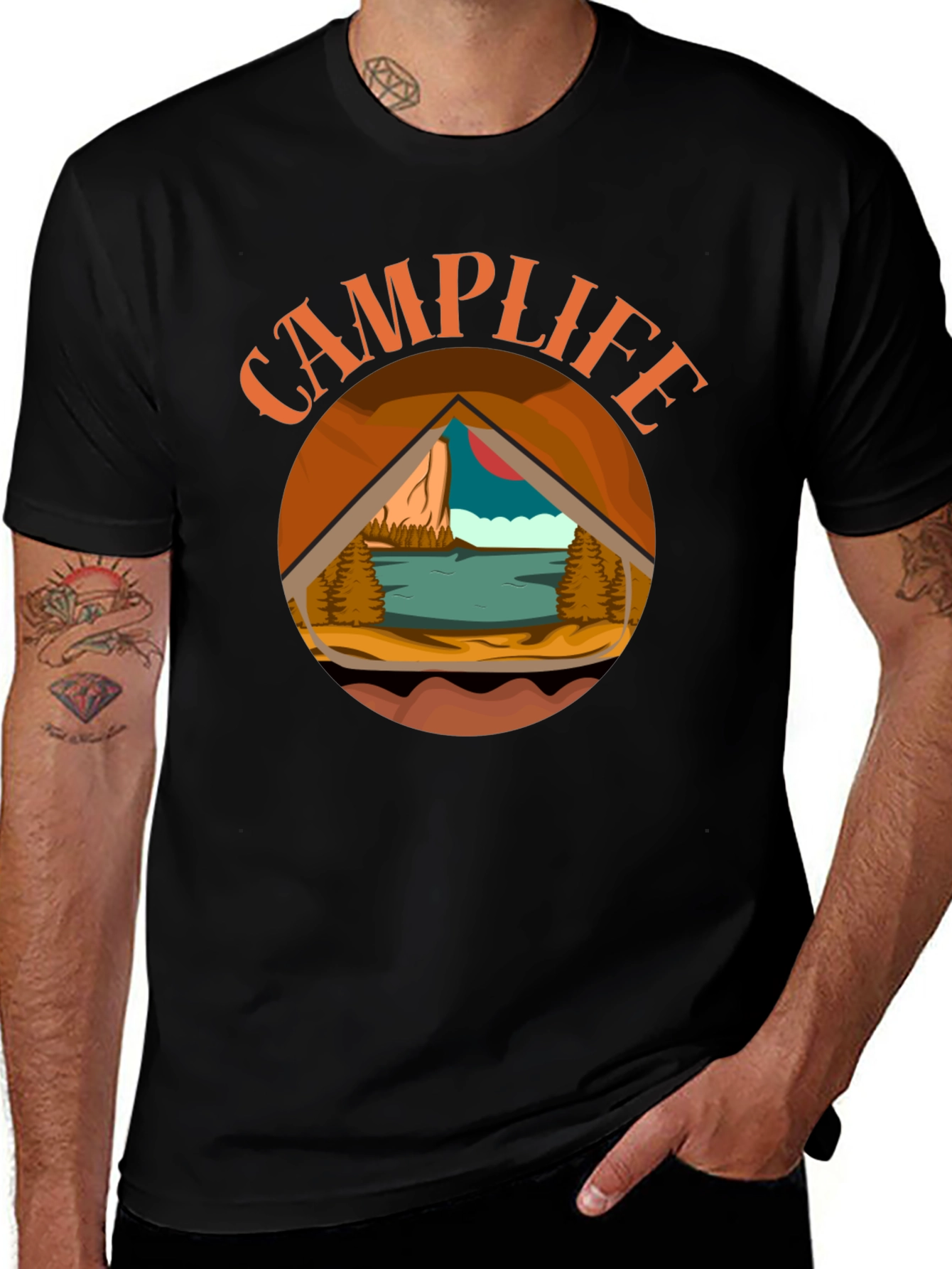 Camp Life Graphic Tee - Outdoor Adventure Shirt